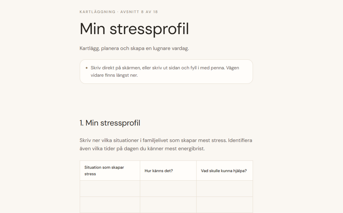 Livsglädje och förstå din stress